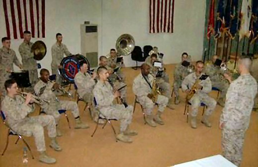 1st Marine Division Band perform in Iraq photo 1st Marine Division Band perform in Iraq photo