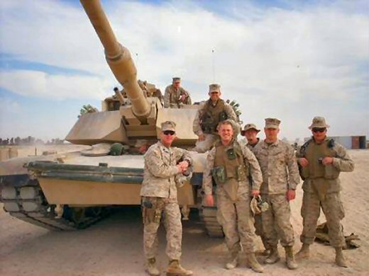 Marines with 1st Marine Division Band in Iraq Photo